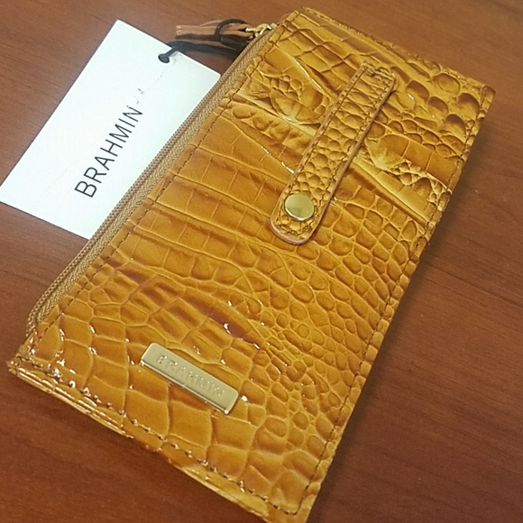 brahmin dark rum wallet